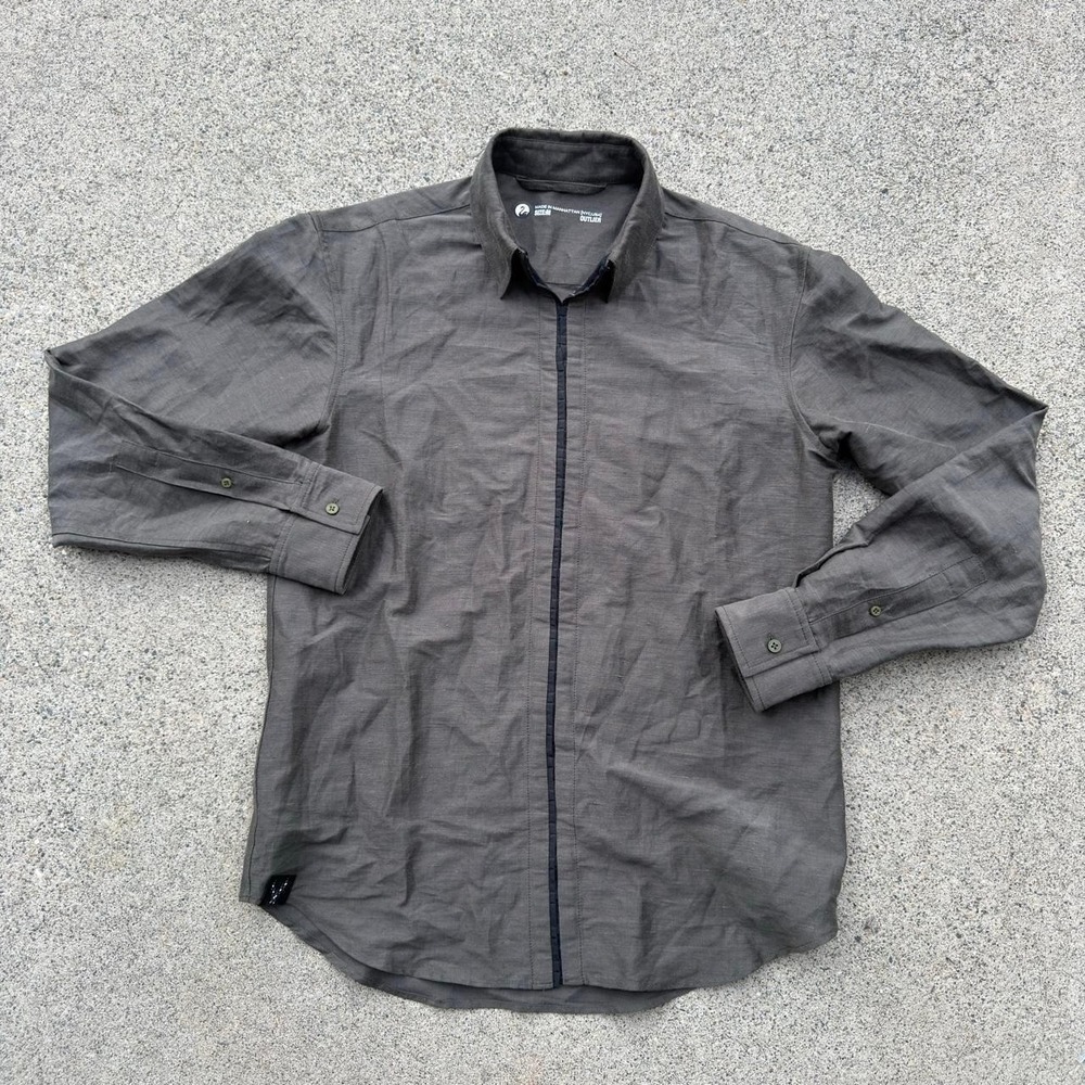 Outlier Injex Magzip Linen Shirt Men's Medium S312